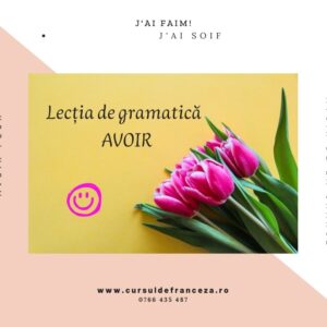 Lecția de gramatică – verbul AVOIR