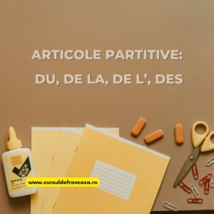 Articole partitive: du, de la, de l’, des