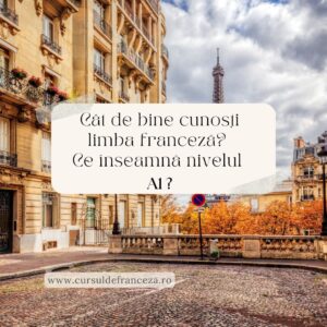 Cât de bine cunoști limba franceză? Ce înseamnă nivelul A1?